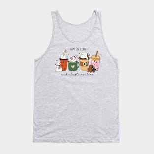 I run on coffee and Christmas cheer Tank Top